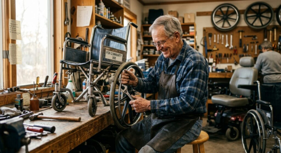 He Spent 40 Years Building Bridges. Now He Fixes Wheelchairs So Others Can Move.